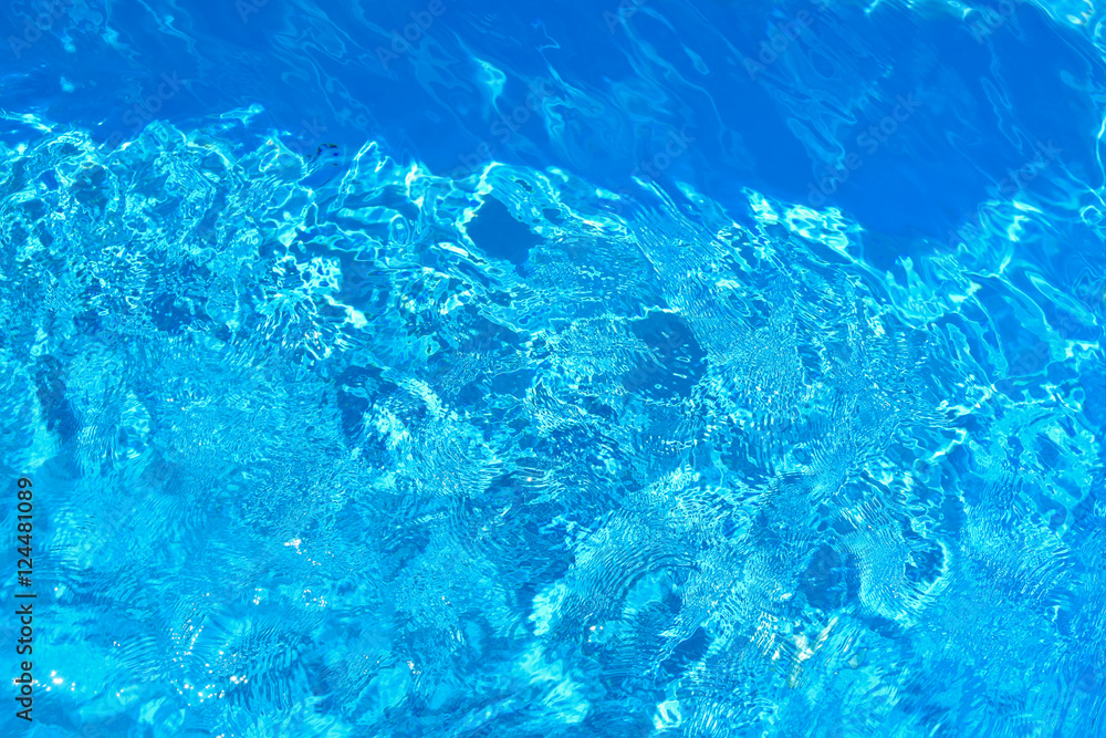 Abstract background water wave blue light in swimming pool Abstract background water wave blue light in swimming pool