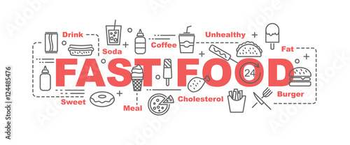 fast food vector banner