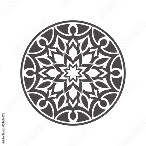Abstract flower.Ornament Pattern.Decorative element.