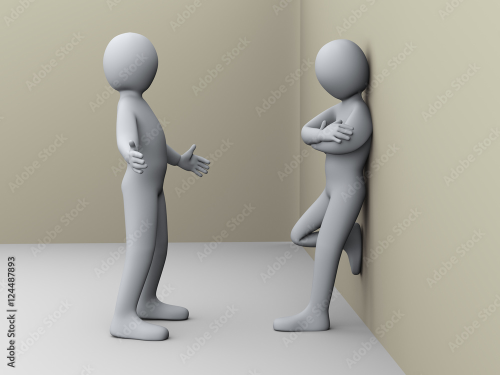 3d people talking 3d people talking
