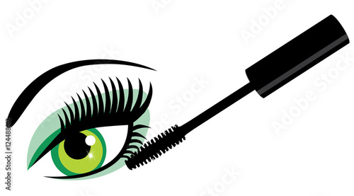vector eye with mascara