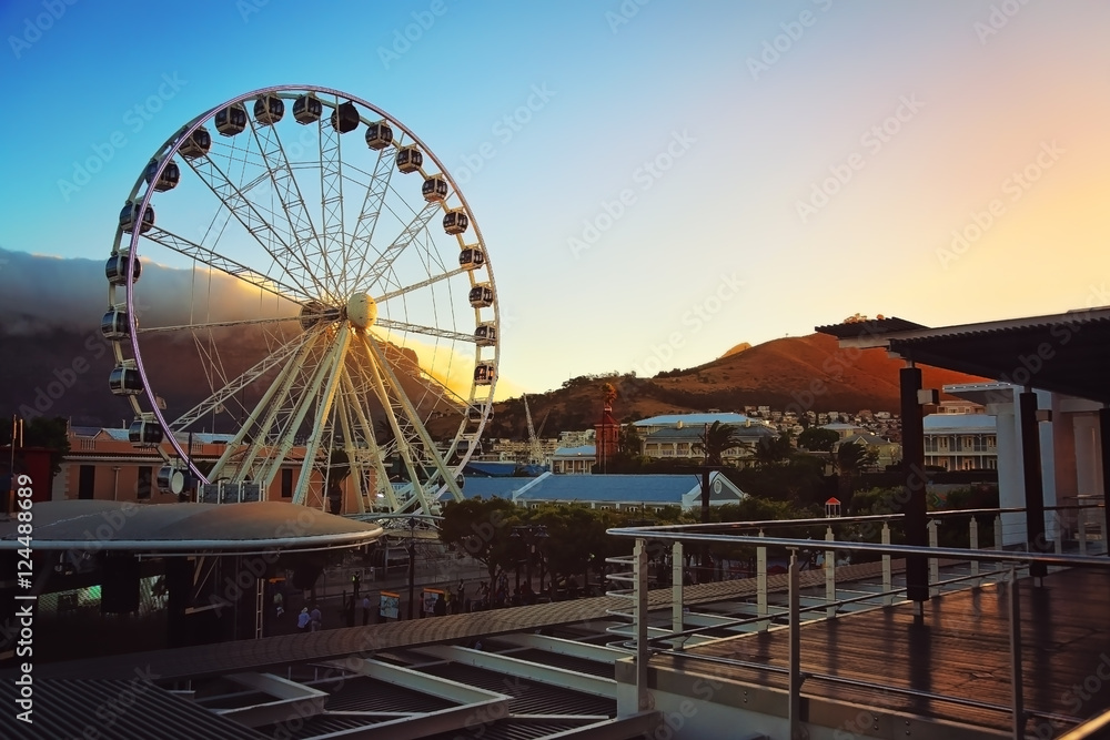  Cape Town Waterfront Wheel at sunset
