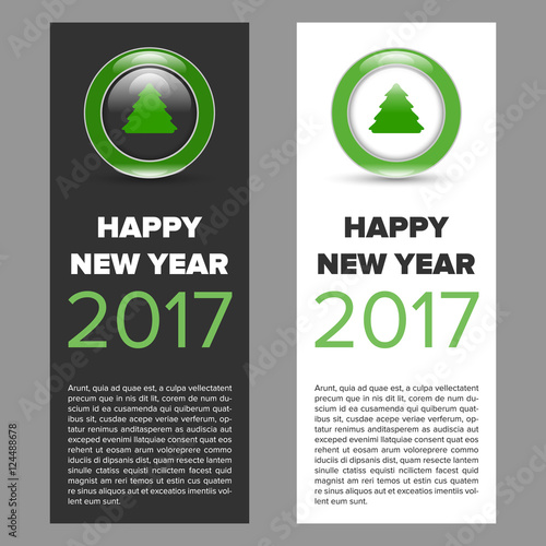 New year 2017 banner