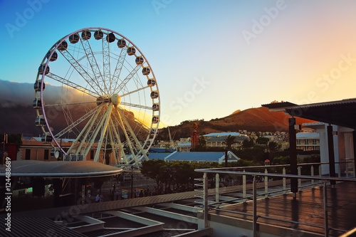  Cape Town Waterfront Wheel at sunset