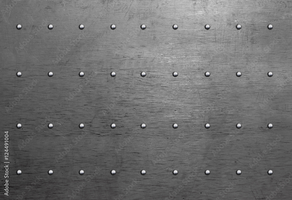 Metal texture with rivets Stock Photo | Adobe Stock