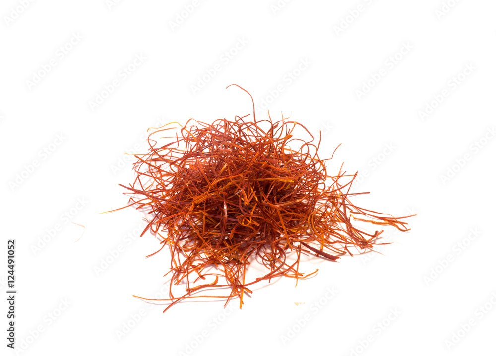 Fototapeta premium Chilifäden isoliert auf weiß