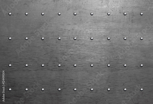 Metal texture with rivets