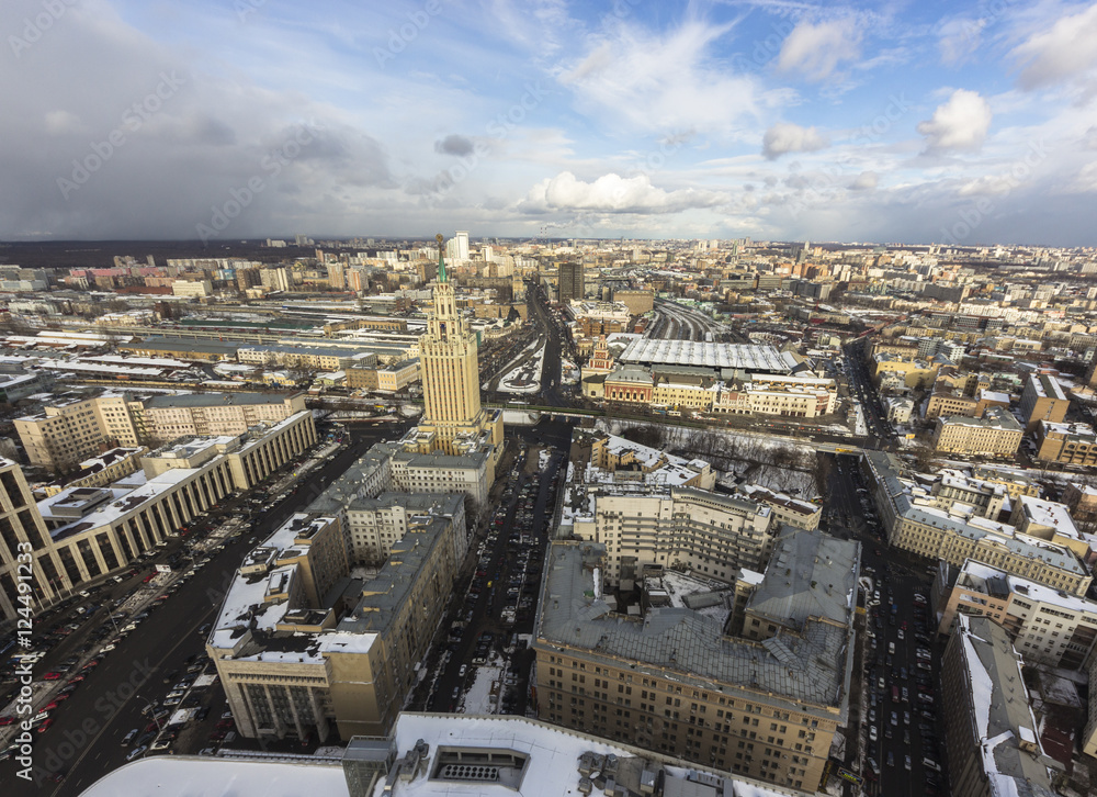 Beautiful cloudy cityscape