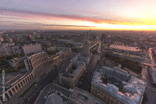 Sunrise cityscape