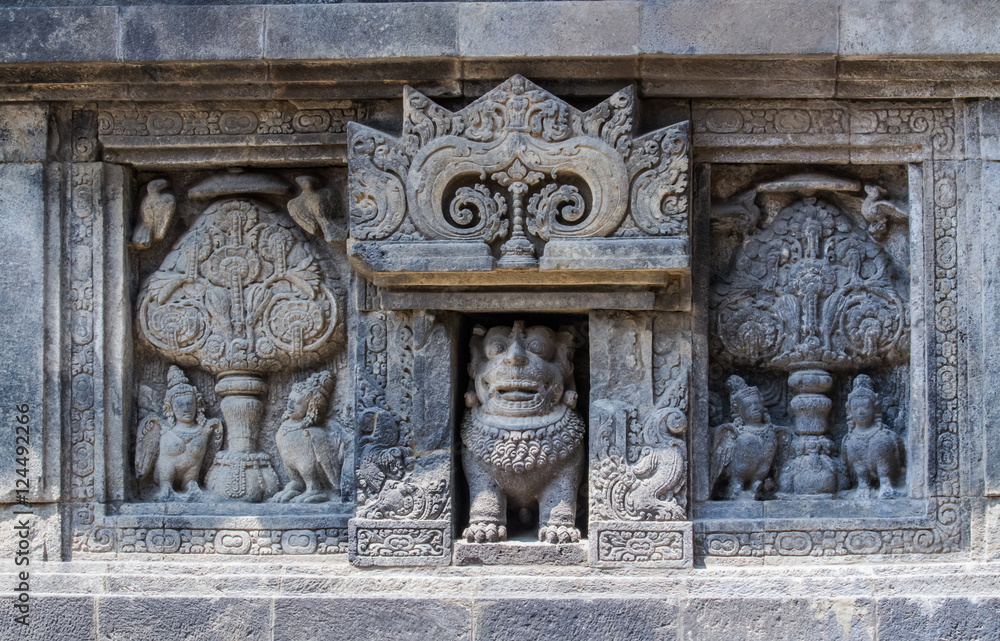 Prambanan stone carving