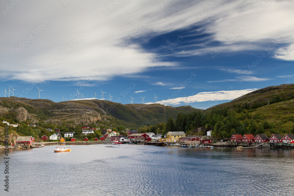 Fishing village at the Helgeland coast