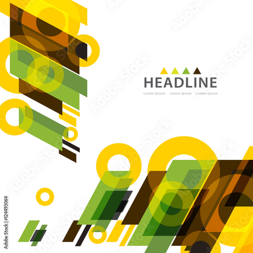 Brochure header layout