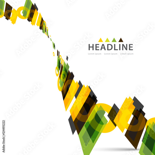 Brochure header layout