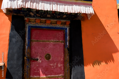 Jokhang Temple Wall Lhasa Tibet