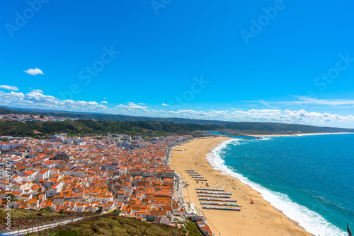 Nazare, a surfing paradise town - Nazare, Portugal © tarasan