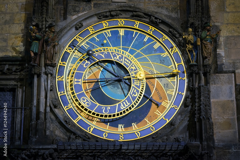 Prague Astronomical Clock in the Old Town