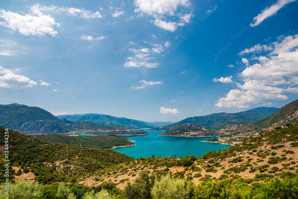 Mountaun lake Mournou,Greece