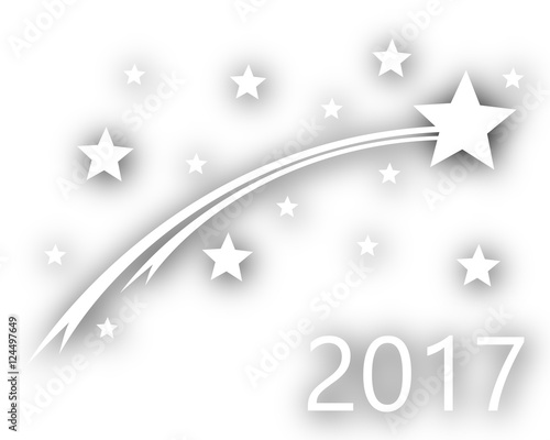 Jahreswechsel 2017 mit Sternen