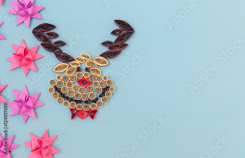 Christmas quiling decoration elements