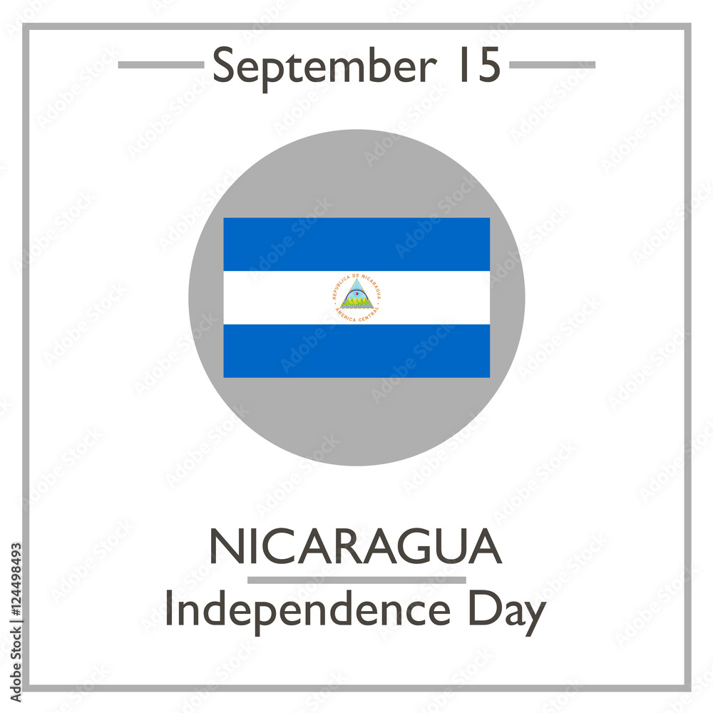 Nicaragua Independence Day, September 15 Stock Vector Adobe Stock