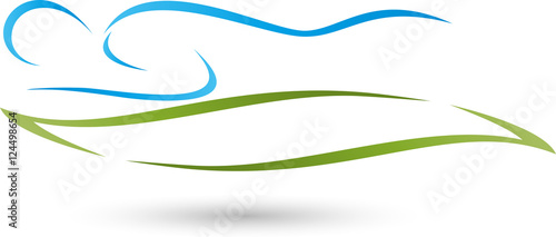 Mensch, Massage, Heilpraktiker, Logo