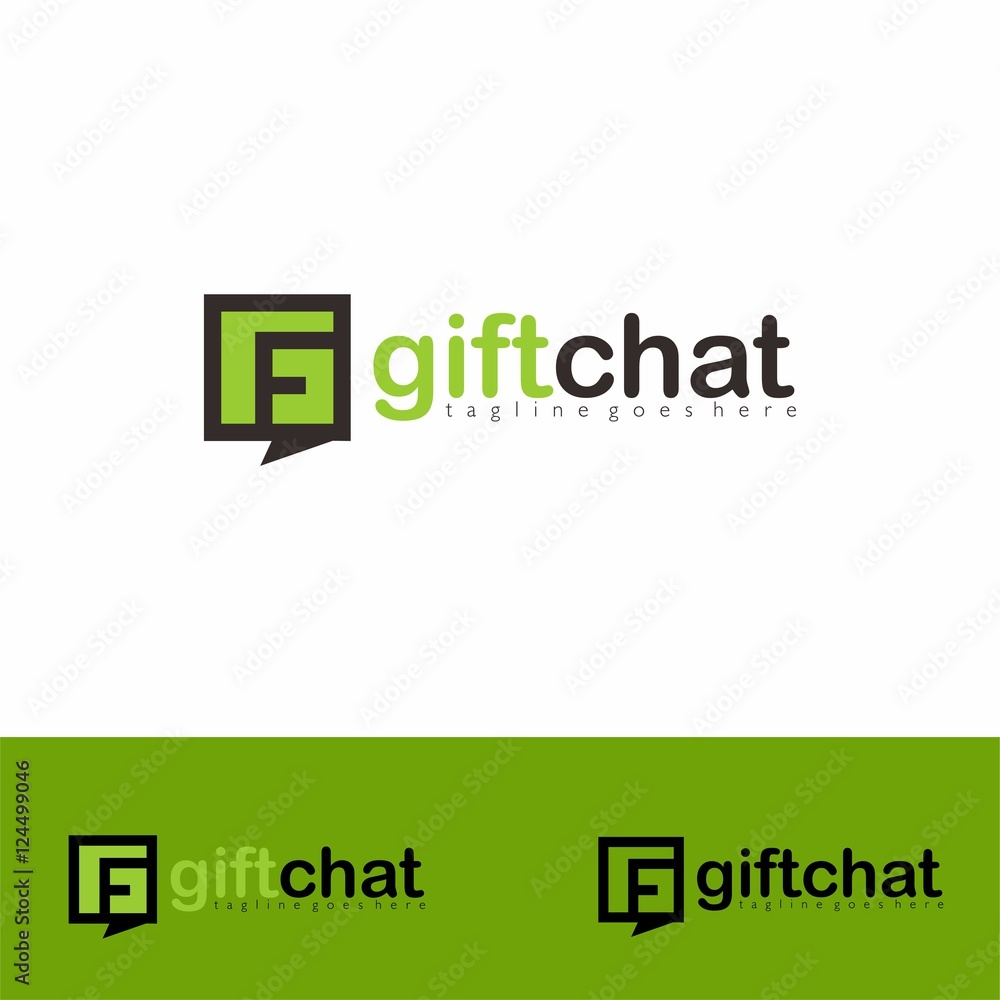 modern logo with letter G and F modern logo with letter G and F