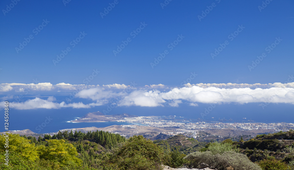 Gran Canaria, hiking path Cruz de Tejeda - Teror Gran Canaria, hiking path Cruz de Tejeda - Teror