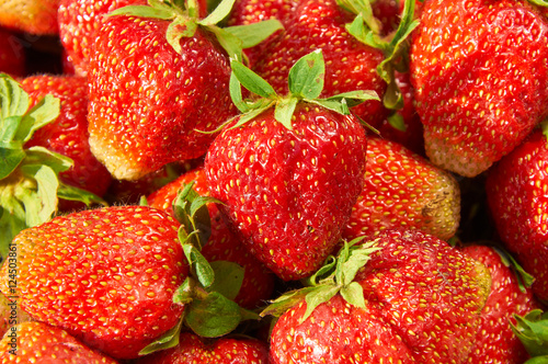 strawberries background closeup