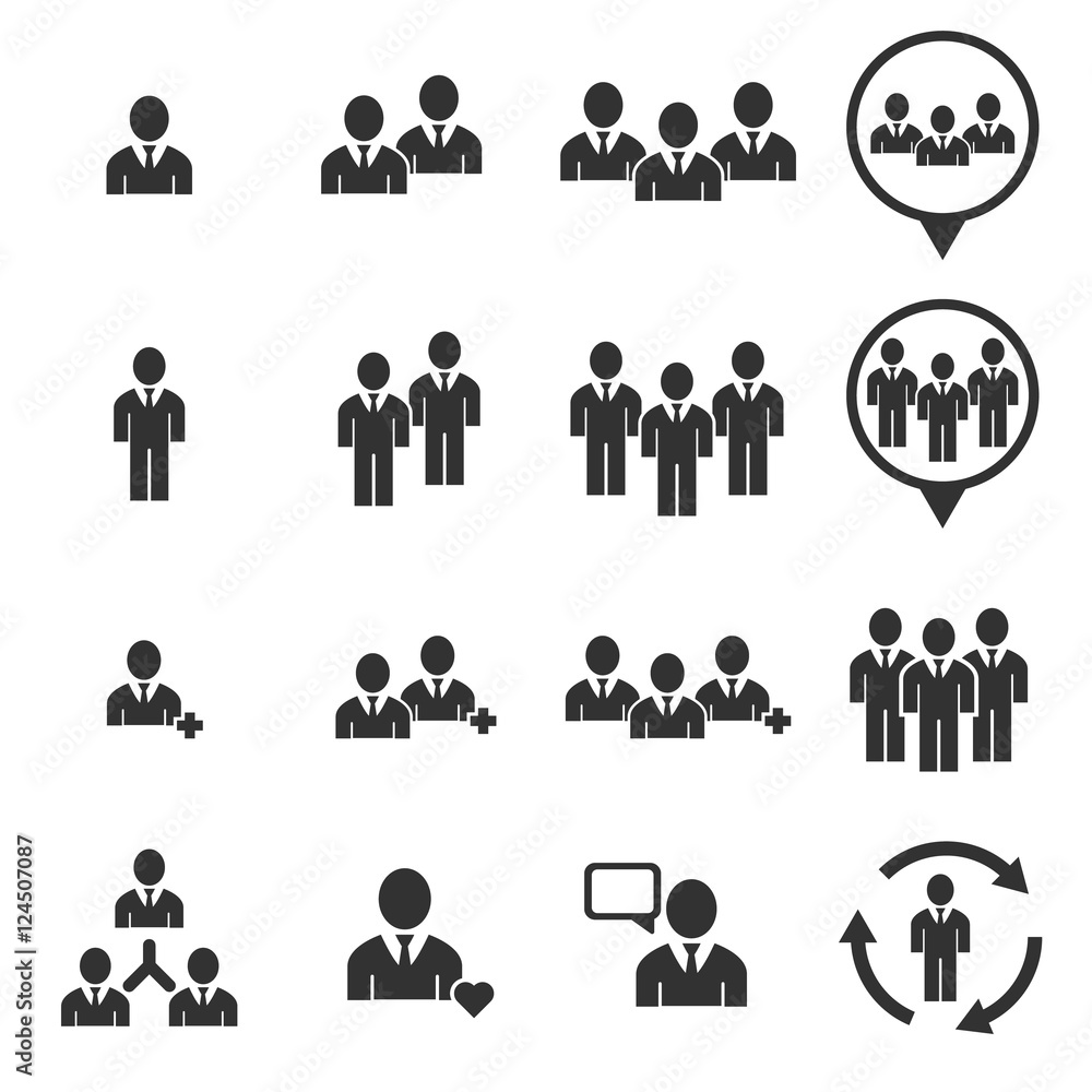 people icon - people vector icon set people icon - people vector icon set