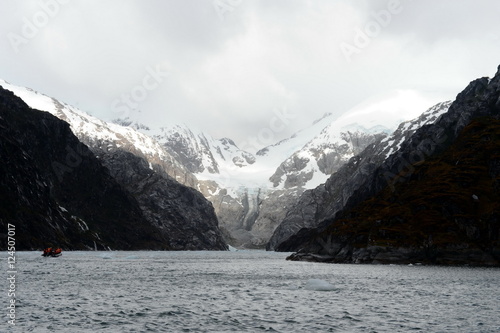 Nena Glacier in the archipelago of Tierra del Fuego.