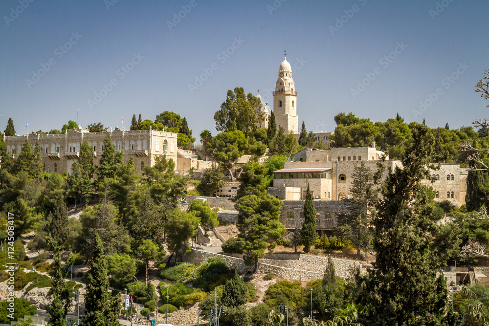 The Dormition Abbey in Jerusalem, Israel The Dormition Abbey in Jerusalem, Israel