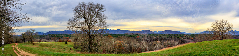 Autumn panorama of the Smoky Mountains Autumn panorama of the Smoky Mountains