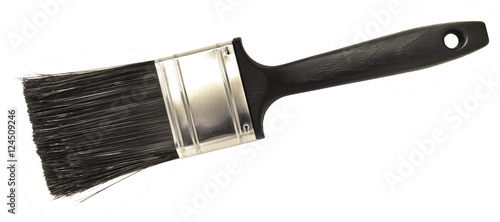 Black paint brush.