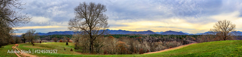 Autumn panorama of the Smoky Mountains