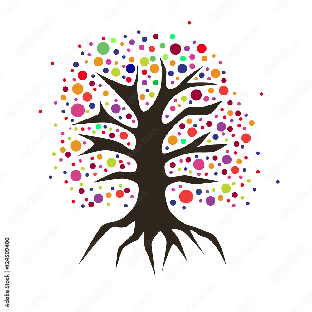 Abstract tree icon. Vector illustration. Abstract tree icon. Vector illustration.