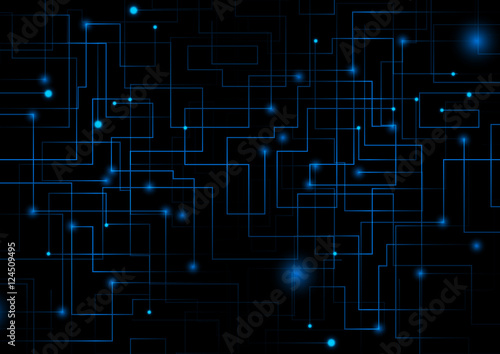 Abstract data connection technology background vector illustration