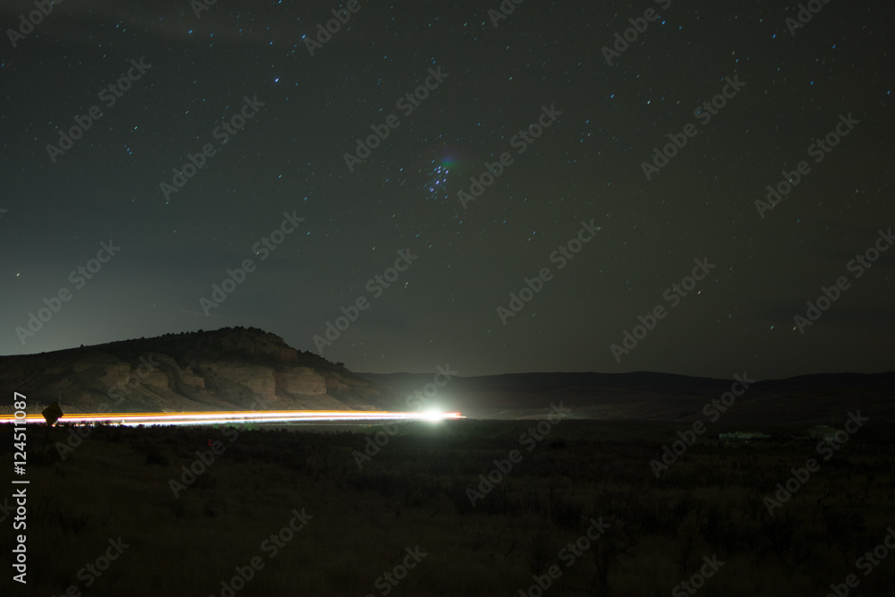 Freeway Lights outside Castle Rock Utah