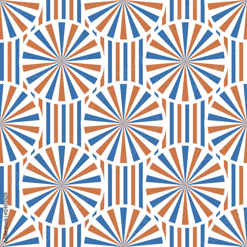 Abstract vector circles seamless pattern