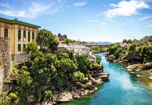 Mostar old town view, Bosnia and Herzegovina