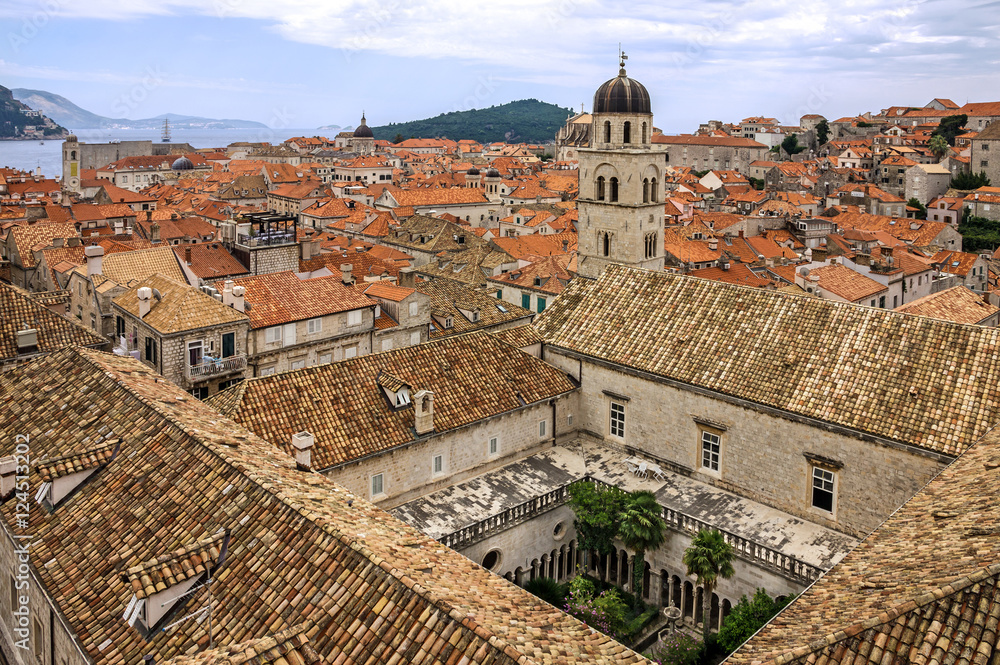 Dubrovnik, Croatia Ancient town panoramic view