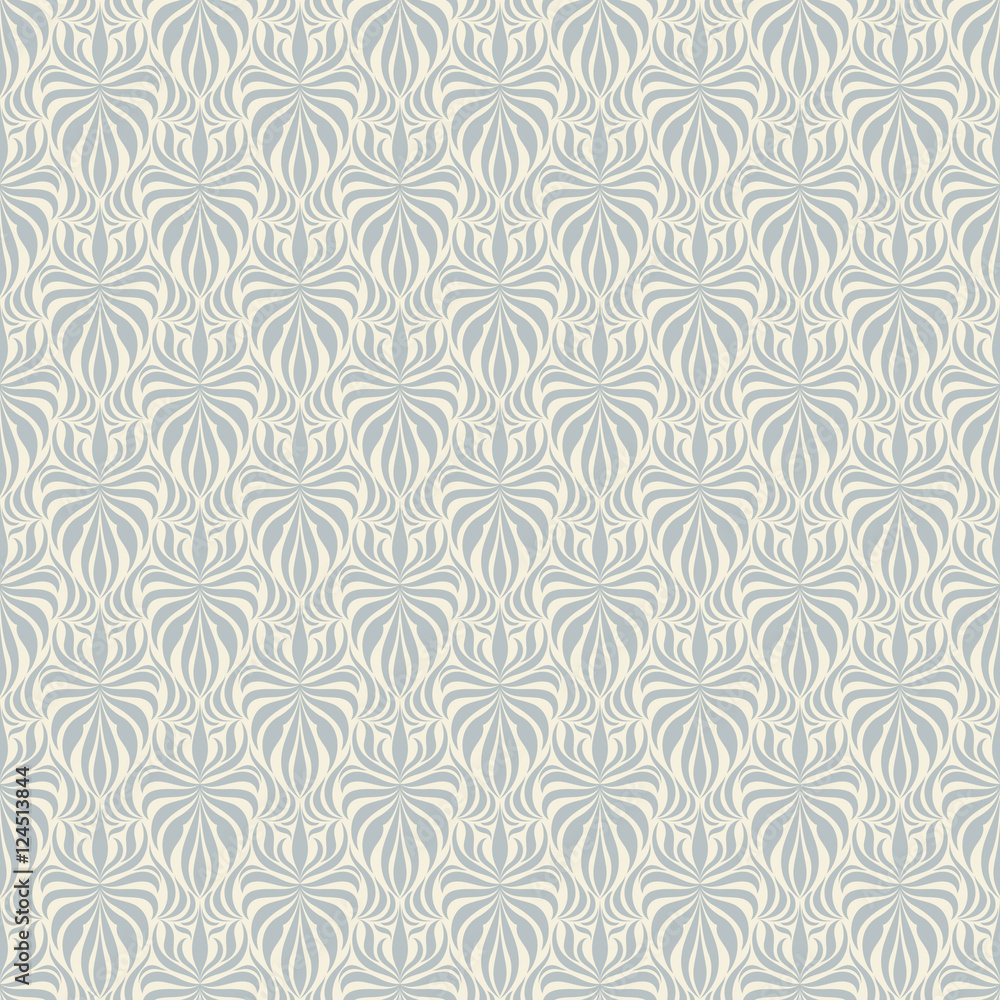 Seamless background of light beige and blue color in the style of Damascus Seamless background of light beige and blue color in the style of Damascus