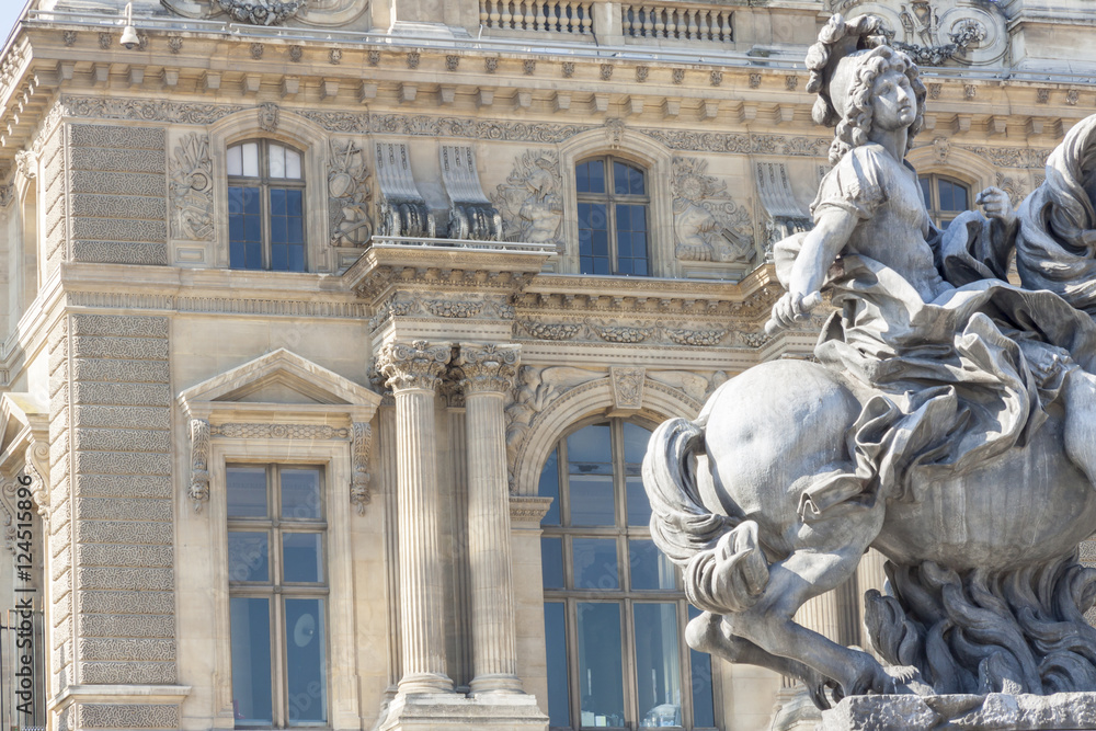 Obraz premium Equestrian statue of king Louis XIV