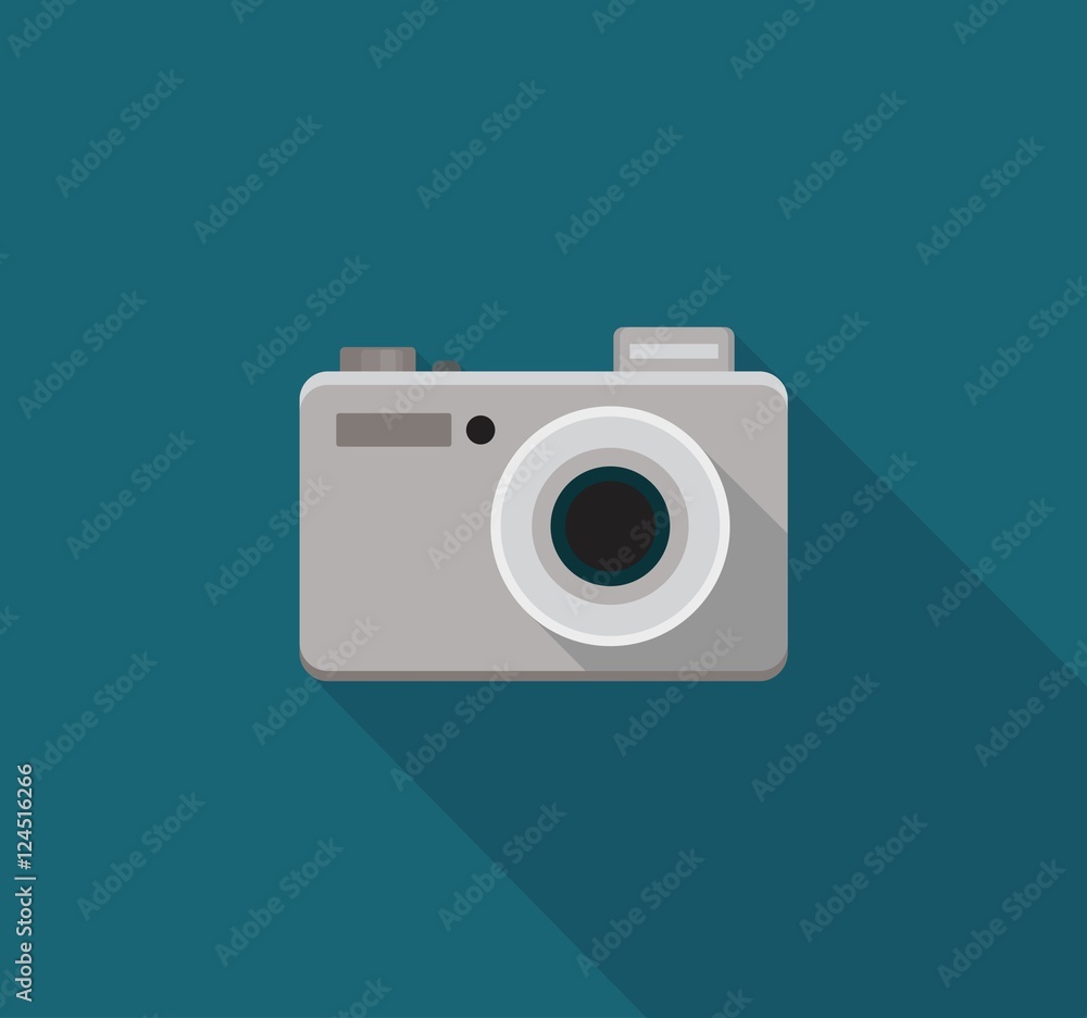 Photo camera flat icon