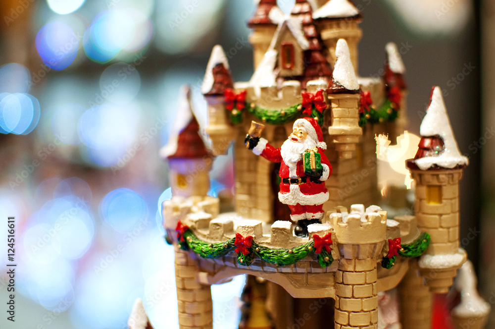 Naklejka premium Новый год. Новогодние и рождественские украшения