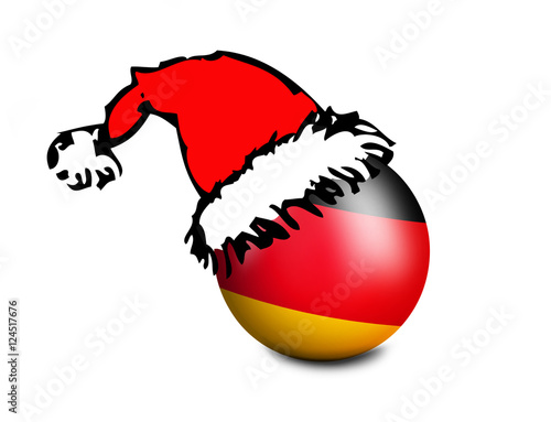 Britische Christbaumkugel mit Mütze
