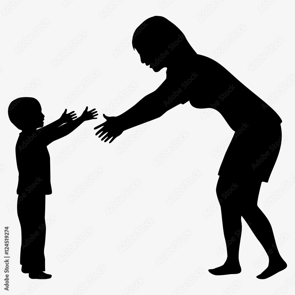 mother-and-child-silhouette-stock-vektorgrafik-adobe-stock