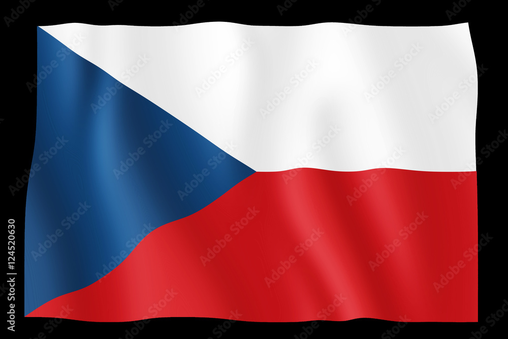 Naklejka premium flag of Czech Republic