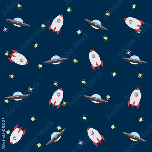 Rockets and UFOs pattern