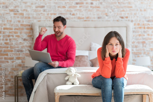 Upset pessimistic woman suffering from pain