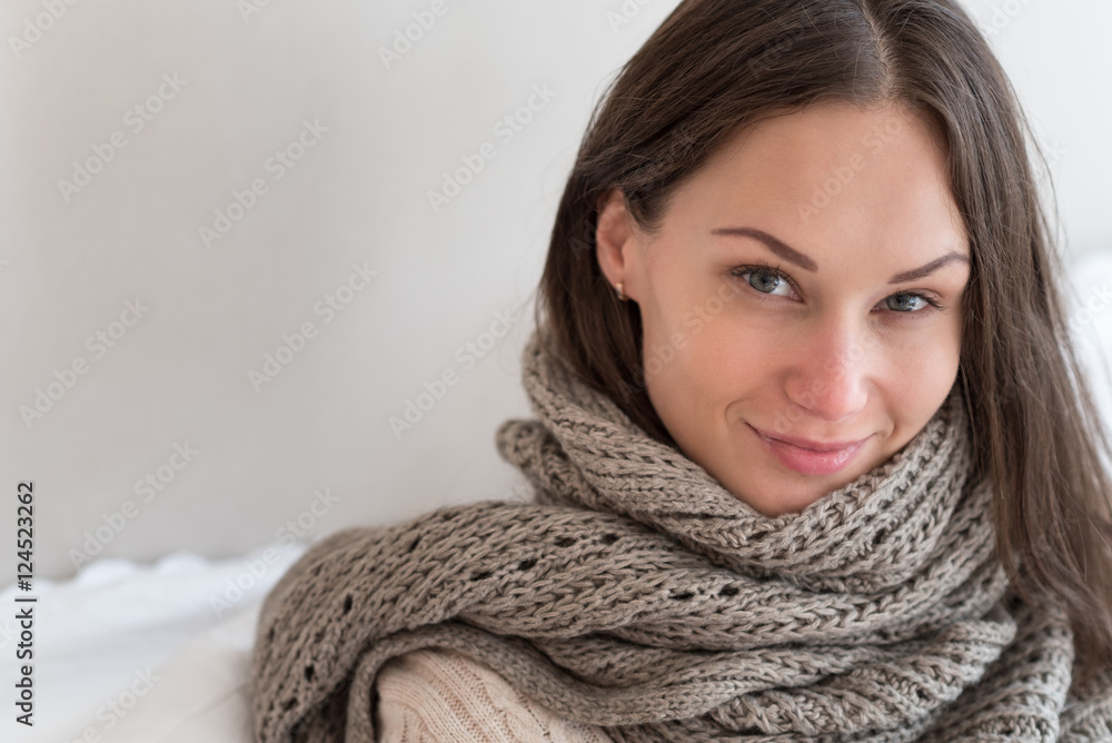 Attractive young woman smiling Attractive young woman smiling